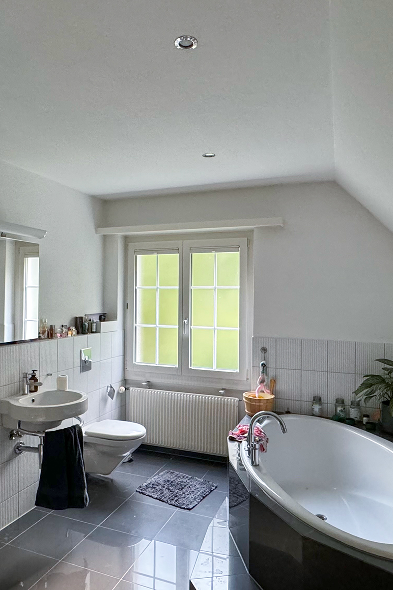 Einfamilienhaus Vorherbild Badezimmer