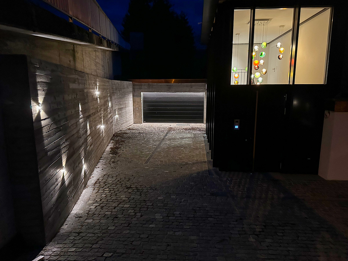 Einfahrt Beleuchtung