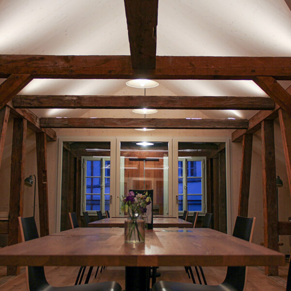 Indirekte Beleuchtung der Dachschräge